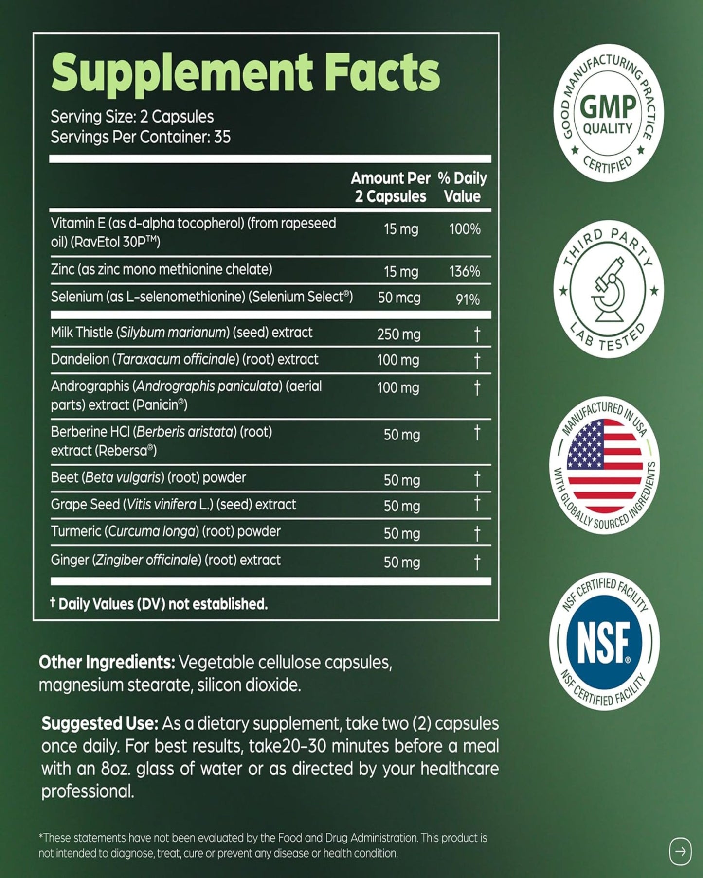 Liver Fórmula Premium con 11 Ingredientes Naturales